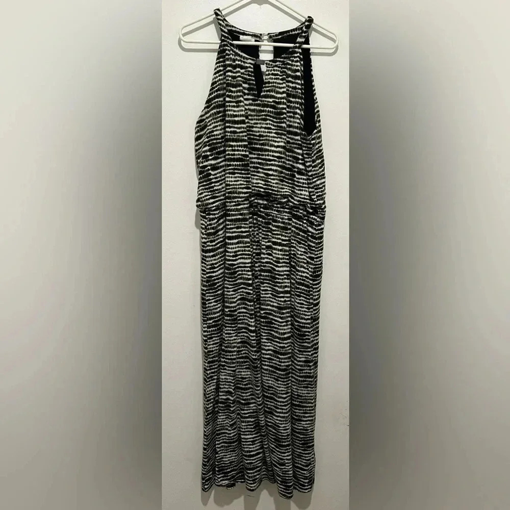 ☀️🏖️WOMENS JACLYN SMITH COLLECTION FULL LENGTH SLEEVELESS DRESS SIZE MEDIUM